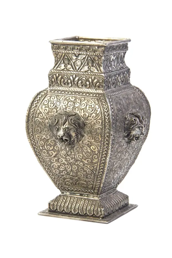 silver decorative urns